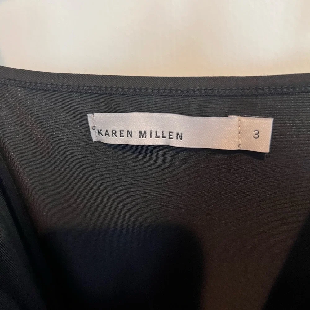 Karen Millen vintage black crochet dress with fringe - Picture 12 of 13